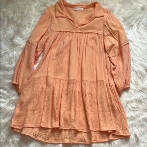 Orange Long-Sleeve Dress